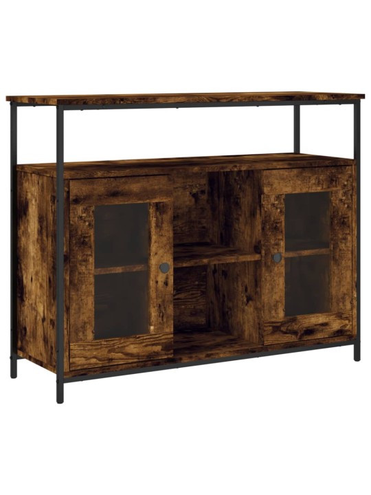 Příborník kouřový dub 100 x 35 x 80 cm kompozitní dřevo