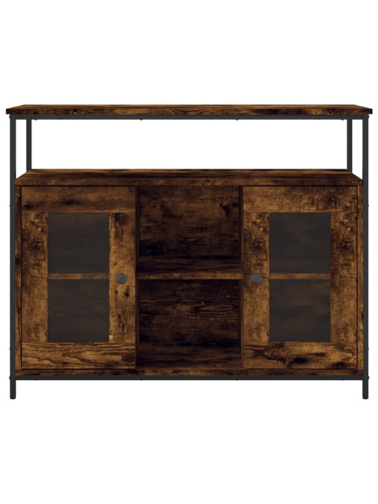 Příborník kouřový dub 100 x 35 x 80 cm kompozitní dřevo