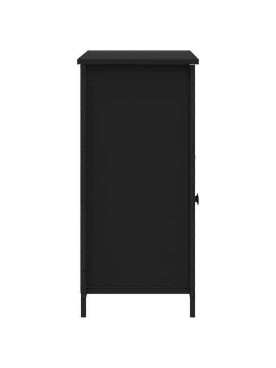 Příborník černý 100 x 35 x 75 cm kompozitní dřevo