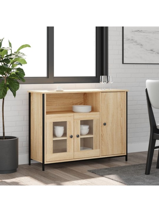 Příborník dub sonoma 100 x 35 x 75 cm kompozitní dřevo