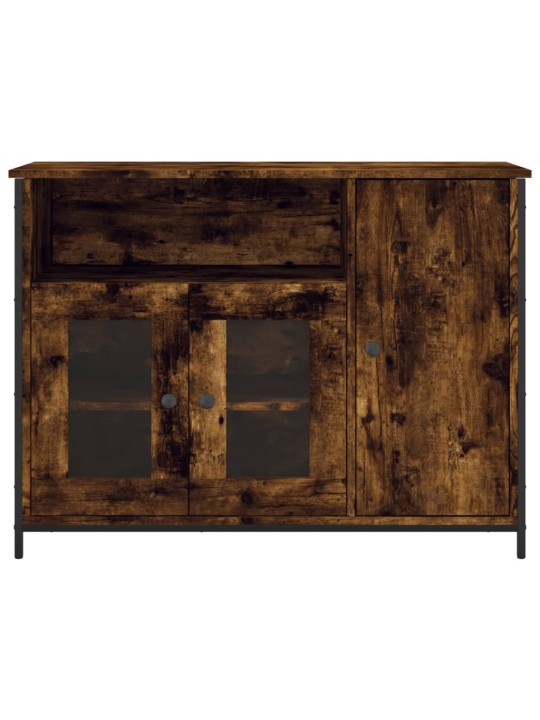 Příborník kouřový dub 100 x 35 x 75 cm kompozitní dřevo