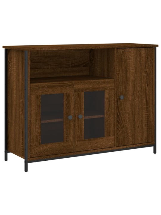 Příborník hnědý dub 100 x 35 x 75 cm kompozitní dřevo