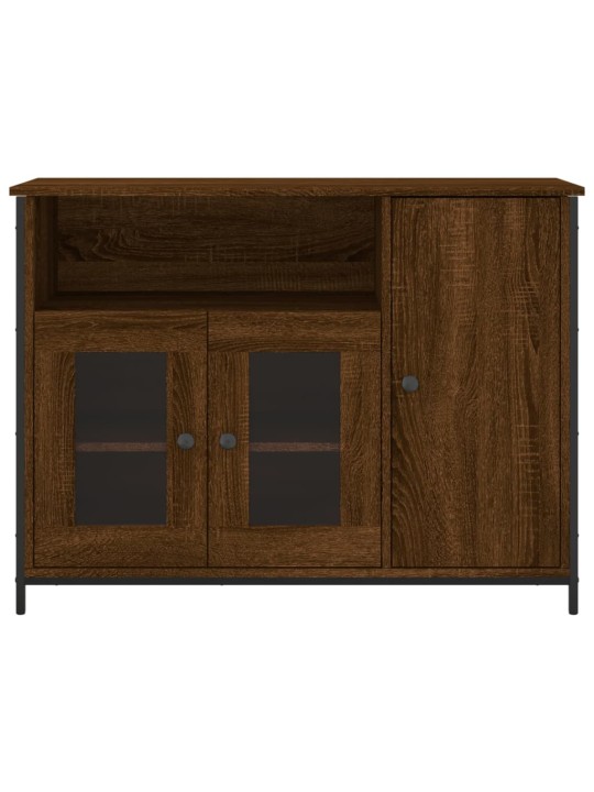 Příborník hnědý dub 100 x 35 x 75 cm kompozitní dřevo