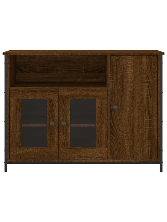 Příborník hnědý dub 100 x 35 x 75 cm kompozitní dřevo