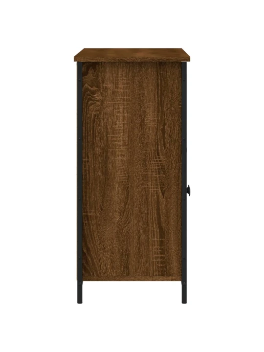 Příborník hnědý dub 100 x 35 x 75 cm kompozitní dřevo