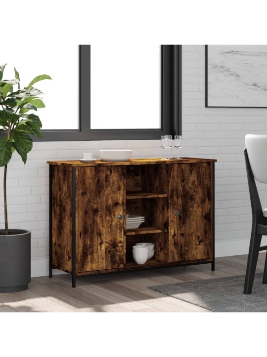 Příborník kouřový dub 100 x 35 x 70 cm kompozitní dřevo