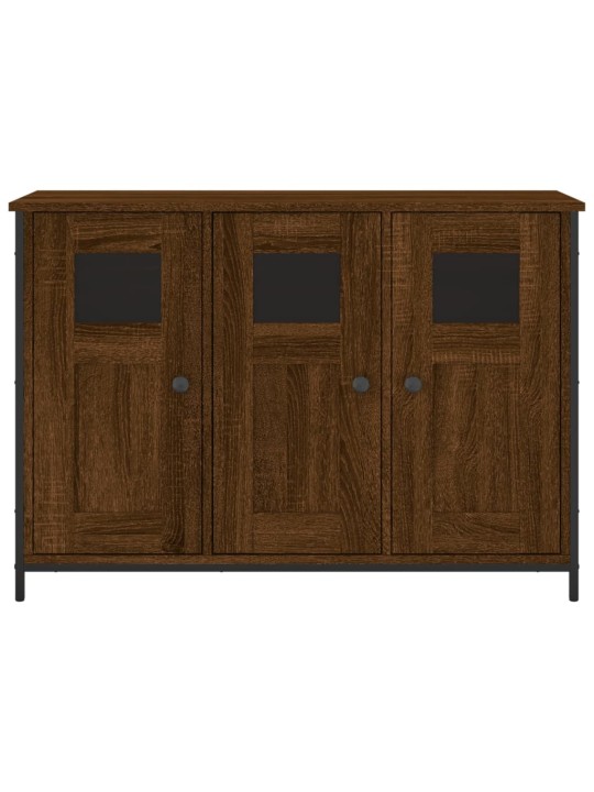 Příborník hnědý dub 100 x 35 x 70 cm kompozitní dřevo