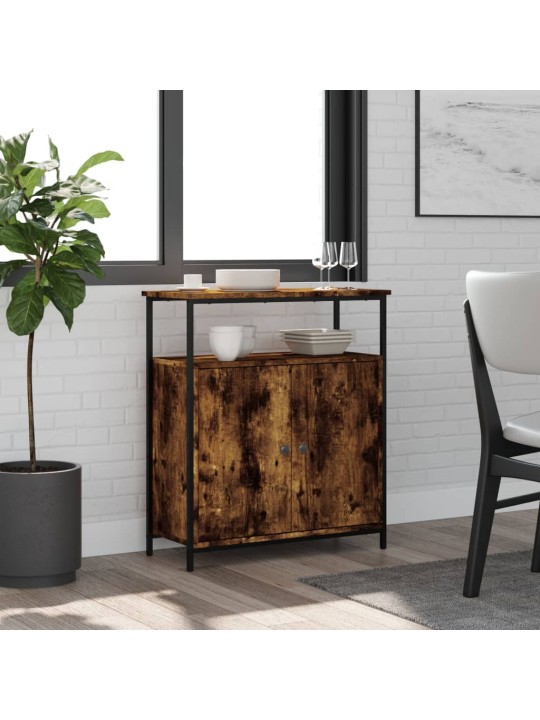 Příborník kouřový dub 70 x 30 x 80 cm kompozitní dřevo