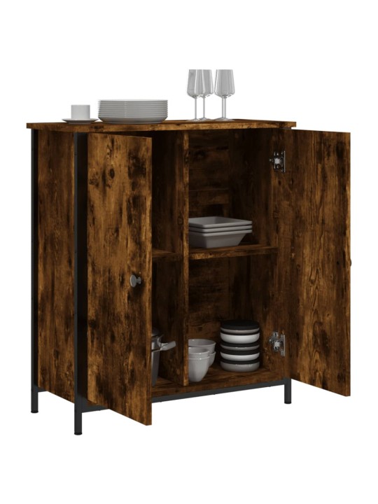 Příborník kouřový dub 70 x 30 x 80 cm kompozitní dřevo