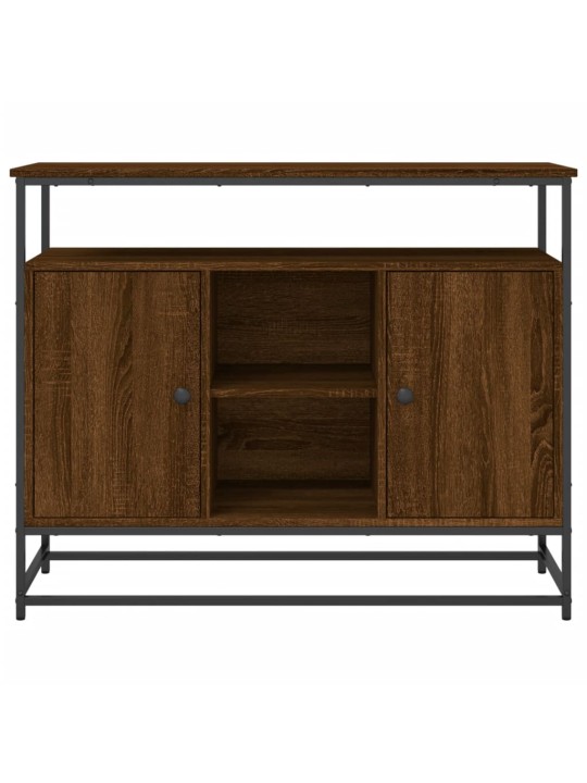 Příborník hnědý dub 100 x 35 x 80 cm kompozitní dřevo