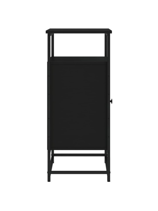 Příborník černý 60 x 35 x 80 cm kompozitní dřevo