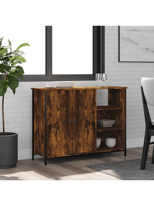 Příborník kouřový dub 100 x 33 x 75 cm kompozitní dřevo