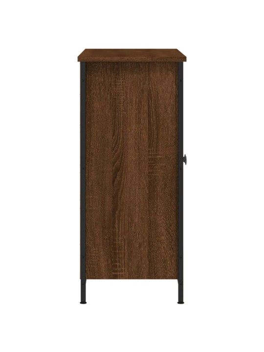 Příborník hnědý dub 100 x 33 x 75 cm kompozitní dřevo