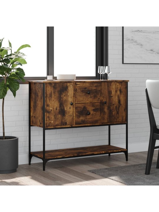 Příborník kouřový dub 100 x 36 x 85 cm kompozitní dřevo