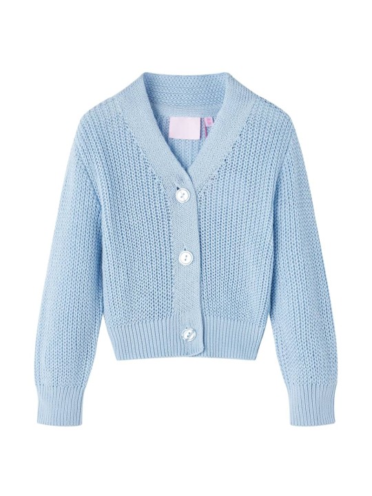 Dětský pletený cardigan modrý 104