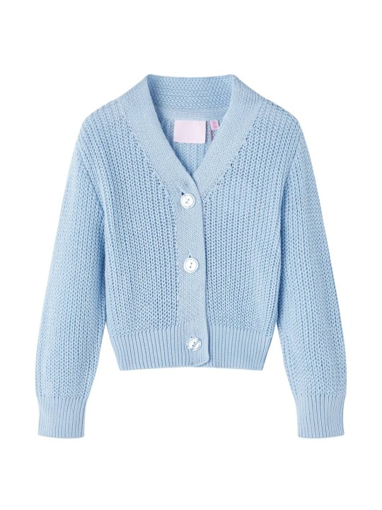 Dětský pletený cardigan modrý 116
