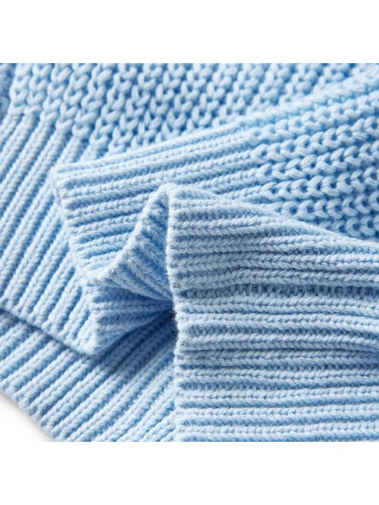 Dětský pletený cardigan modrý 128