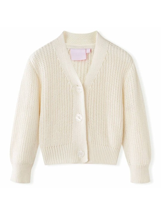 Dětský pletený cardigan sněhově bílý 104
