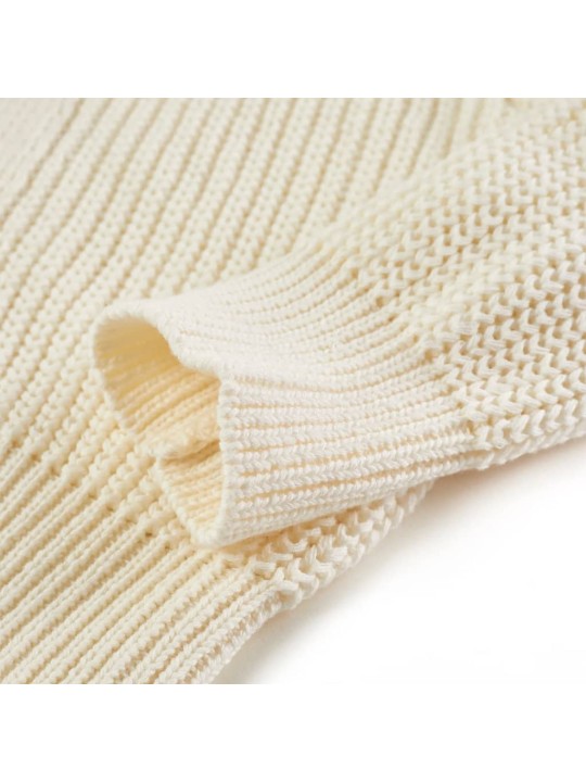 Dětský pletený cardigan sněhově bílý 128