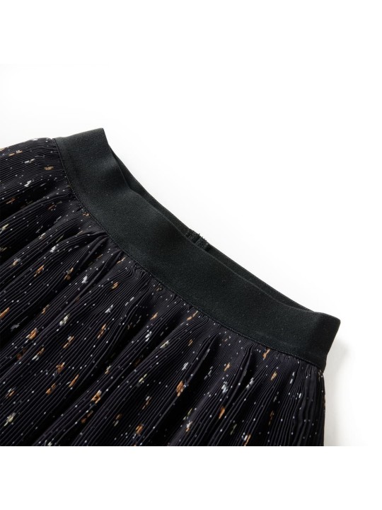Dětská sukně vrstvený volánkový design černá 104