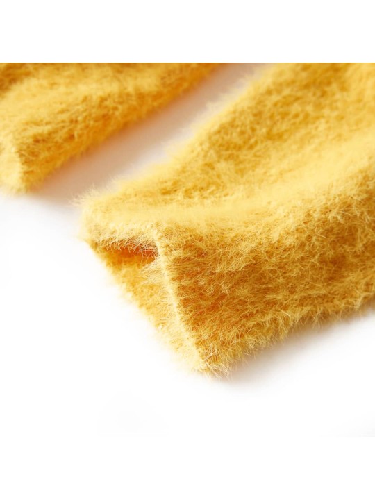 Dětský svetr pletený okrový 128