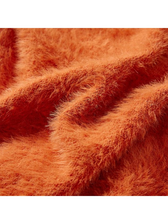 Dětský svetr pletený oranžový 128