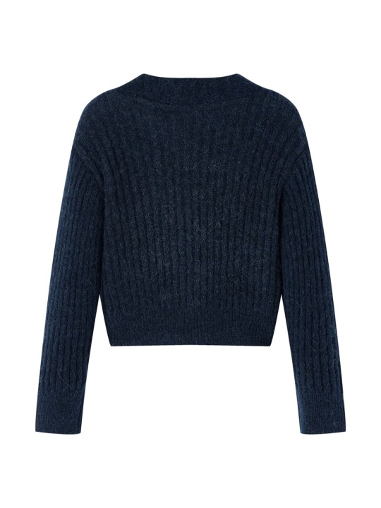 Dětský pletený cardigan námořnicky modrý 92