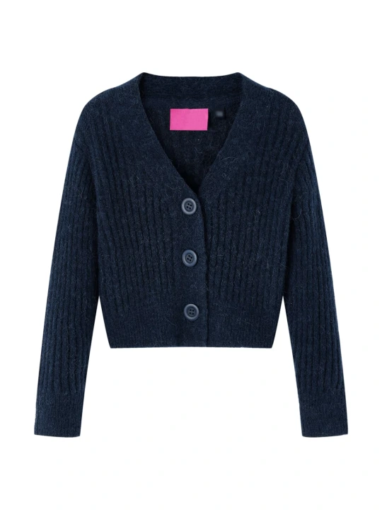 Dětský pletený cardigan námořnicky modrý 116