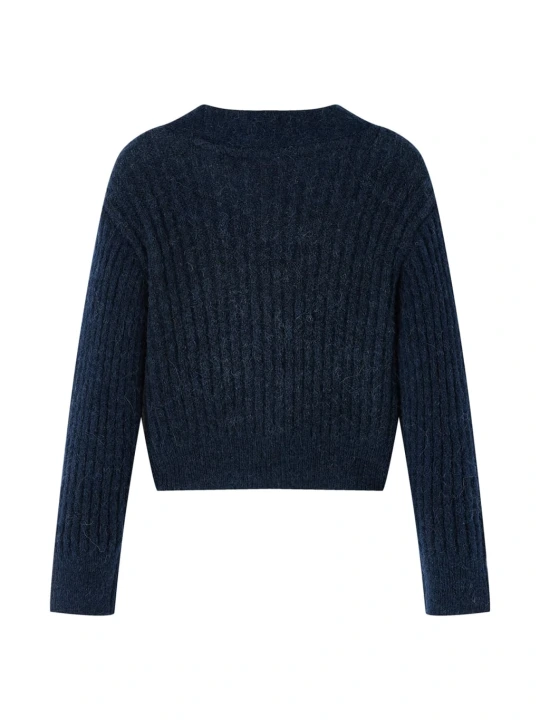 Dětský pletený cardigan námořnicky modrý 116