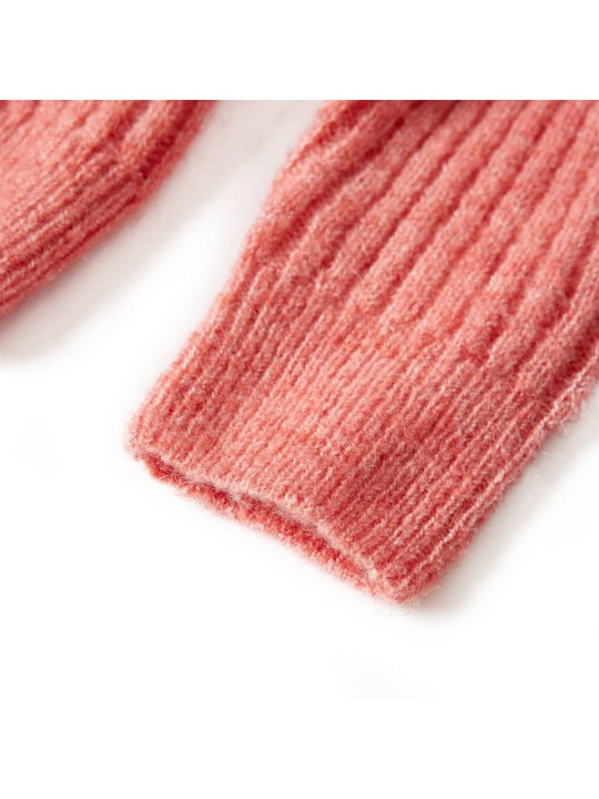 Dětský pletený cardigan středně růžový 140