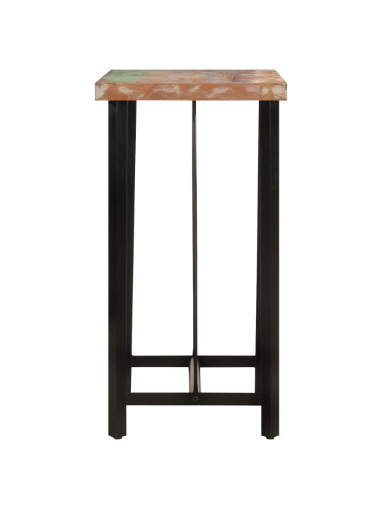 Barový stolek 55x55x107 cm masivní recyklované dřevo a železo