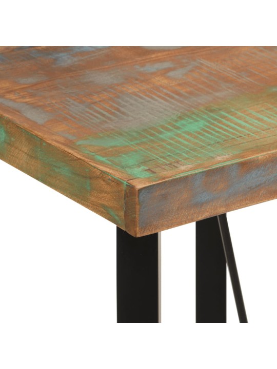 Barový stolek 55x55x107 cm masivní recyklované dřevo a železo