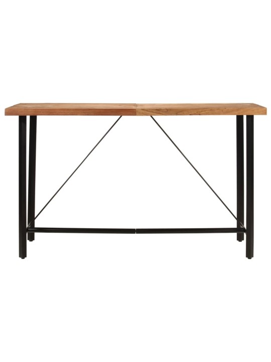 Barový stůl 180 x 70 x 107 cm masivní akáciové dřevo a železo