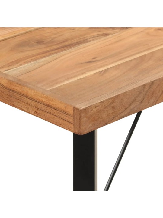 Barový stůl 180 x 70 x 107 cm masivní akáciové dřevo a železo