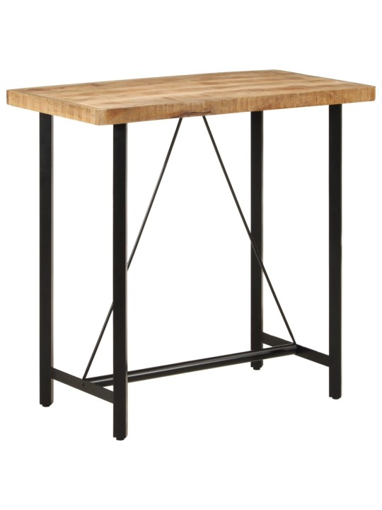 Barový stůl 110 x 55 x 107 cm masivní mangovník a železo