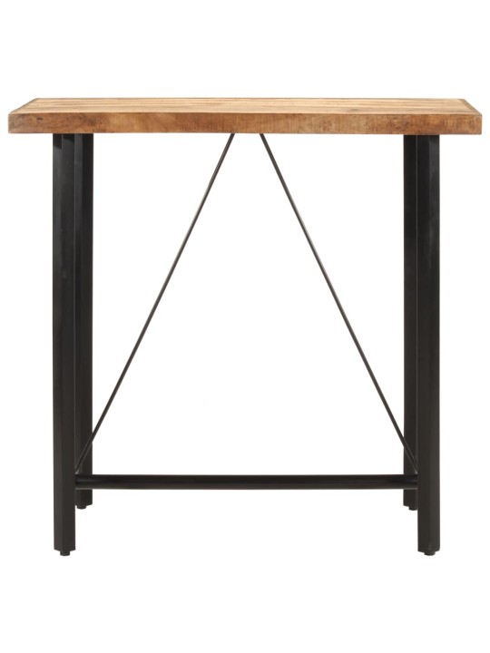 Barový stůl 110 x 55 x 107 cm masivní mangovník a železo