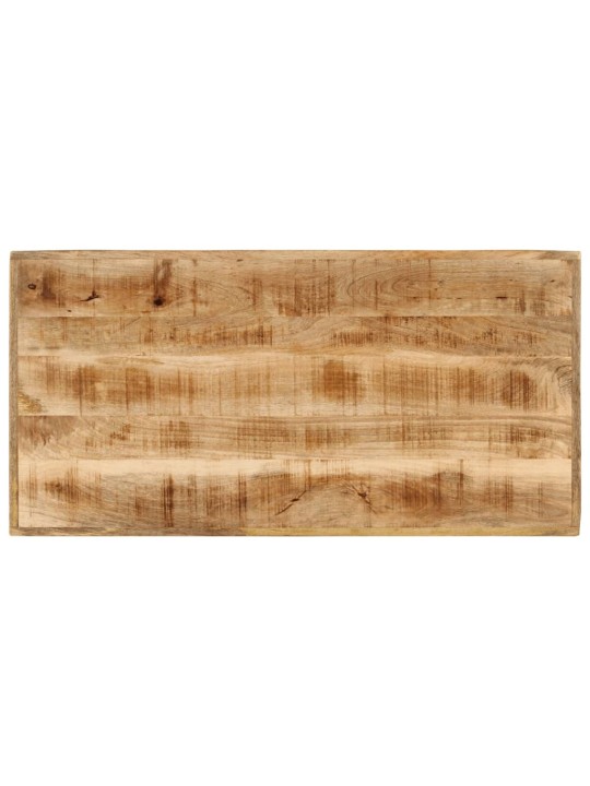 Barový stůl 110 x 55 x 107 cm masivní mangovník a železo