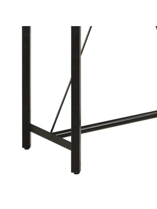 Barový stůl 110 x 55 x 107 cm masivní mangovník a železo