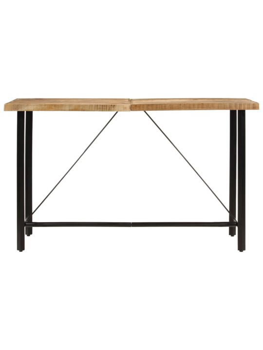 Barový stůl 180 x 70 x 107 cm masivní mangovník a železo