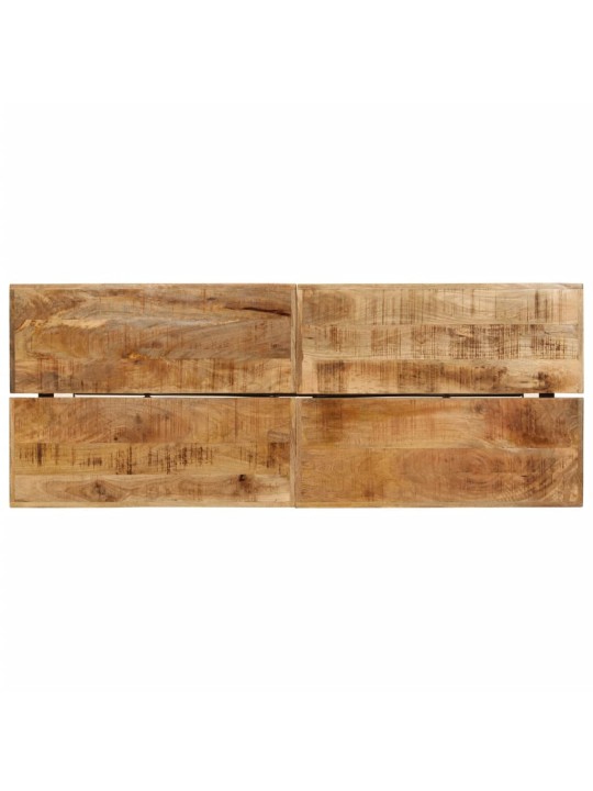 Barový stůl 180 x 70 x 107 cm masivní mangovník a železo