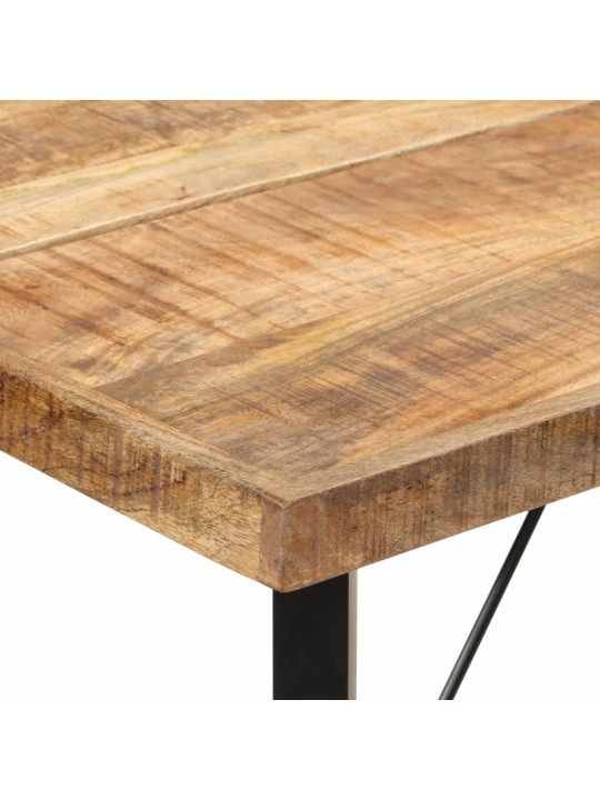 Barový stůl 180 x 70 x 107 cm masivní mangovník a železo