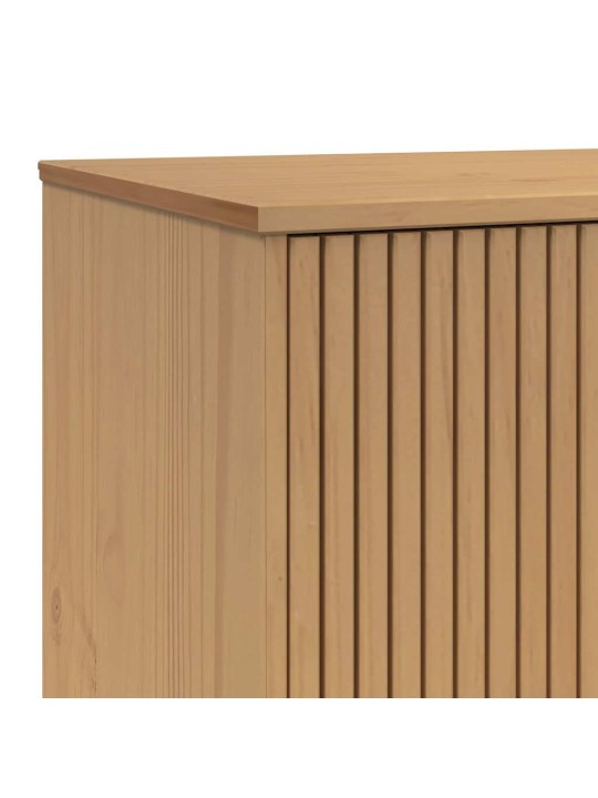 Tv skříňka olden hnědá 114 x 43 x 57 cm masivní borové dřevo