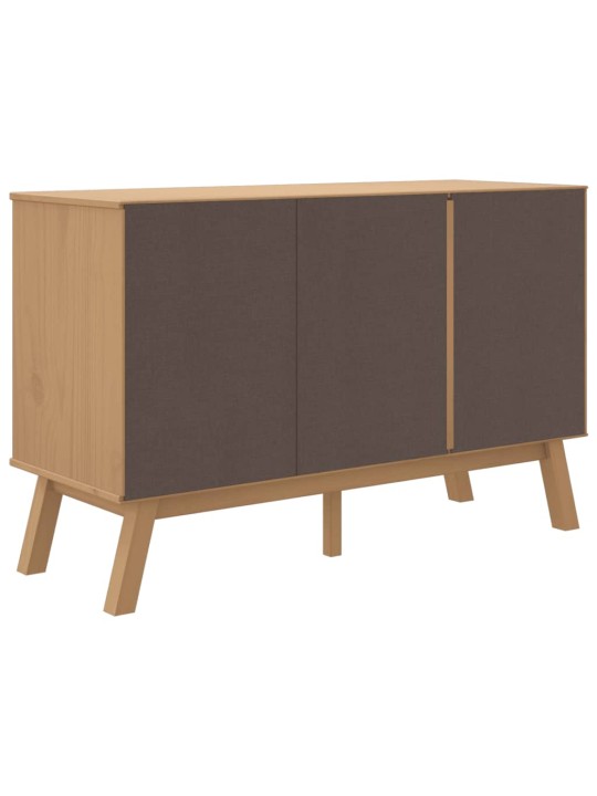 Příborník olden šedý a hnědý 114x43x73,5 cm masivní borovice