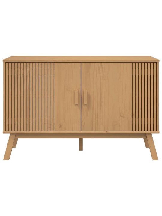 Příborník olden hnědý 114 x 43 x 73,5 cm masivní borové dřevo