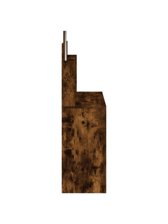 Toaletní stolek se zrcadlem kouřový dub 96 x 39 x 142 cm