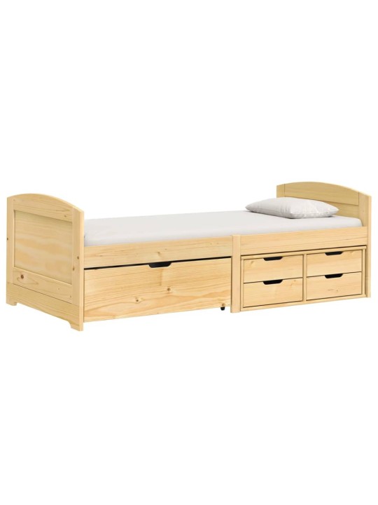 Válenda se 5 zásuvkami IRUN 90x200 cm masivní borové dřevo