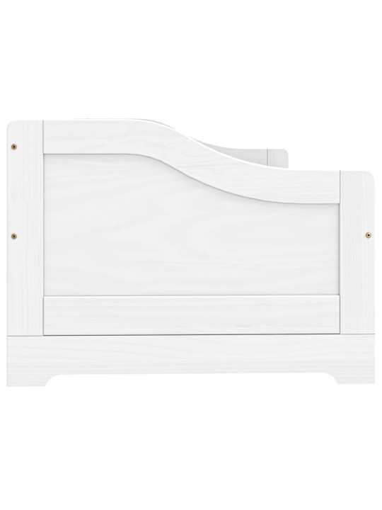Válenda se 3 zásuvkami IRUN bílá 90x200 cm masivní borové dřevo