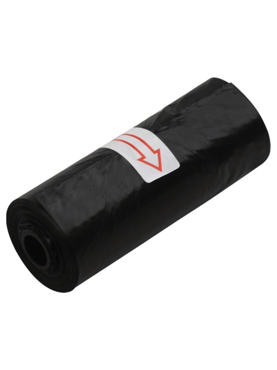 Sáčky na psí exkrementy 750 ks černé 30 x 20 cm PE