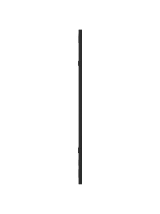 Nástěnné zrcadlo černé 30 x 60 cm obdélník železo