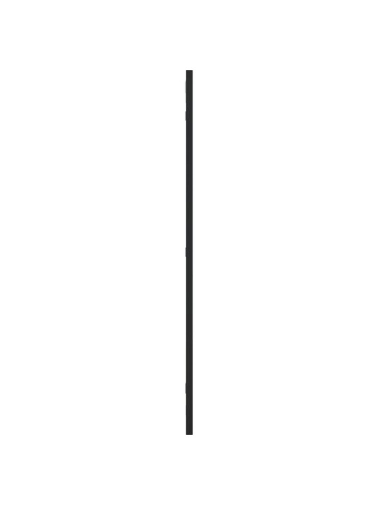 Nástěnné zrcadlo černé 40 x 80 cm obdélník železo